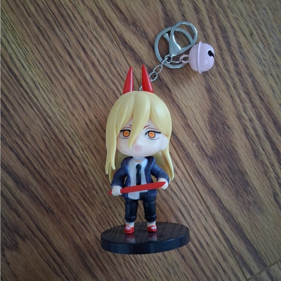 The Unbranded Brand Other - Power Chainsaw Man Anime Keychain Bag  Charm